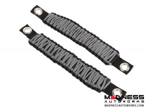 Jeep Wrangler JK Para cord A-Pillar Grab Handles - Grey